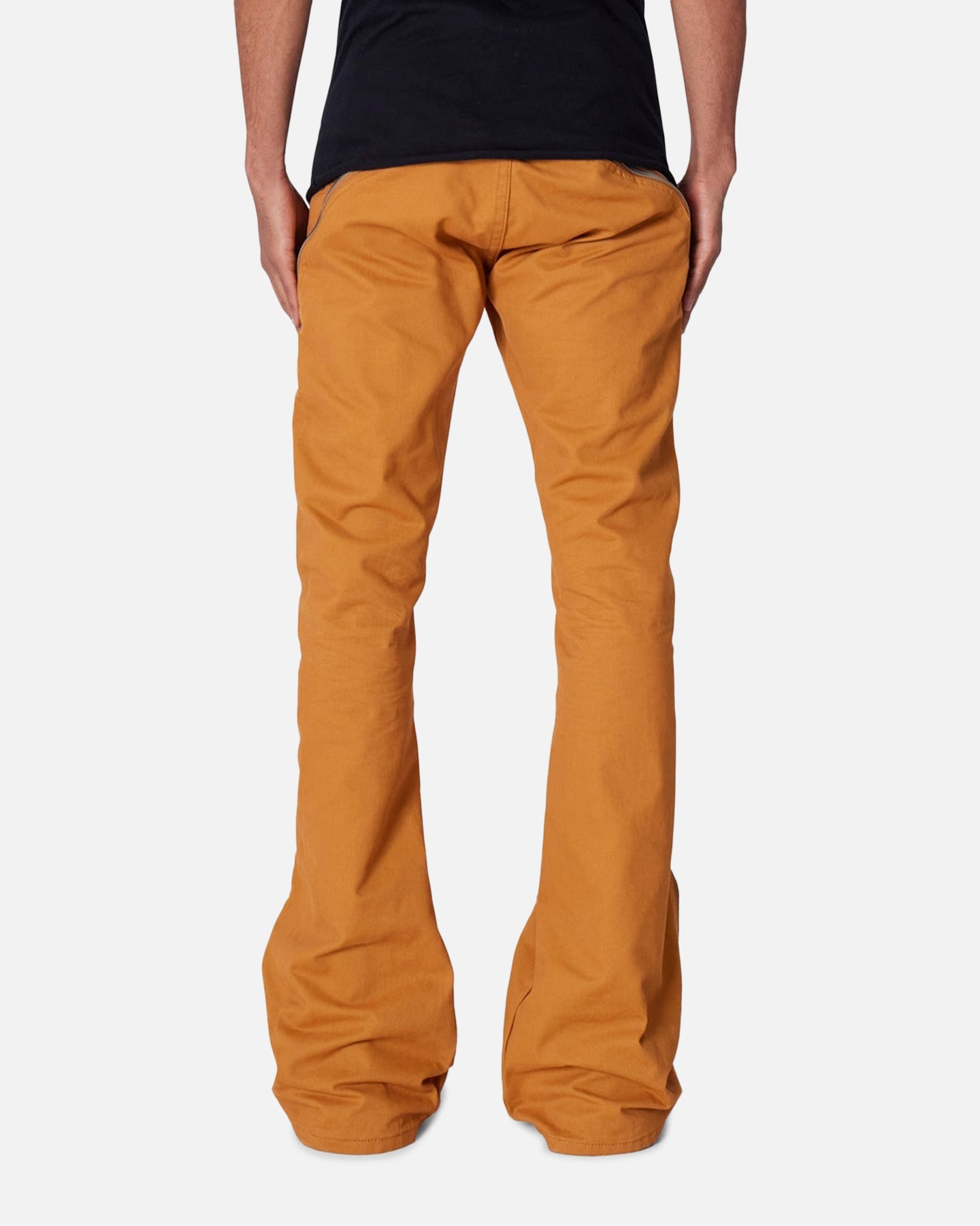 MNML D519 Zipper Flare Denim Jeans Orange | Culture Kings US