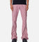 MNML D519 Zipper Flare Denim Jeans Pink