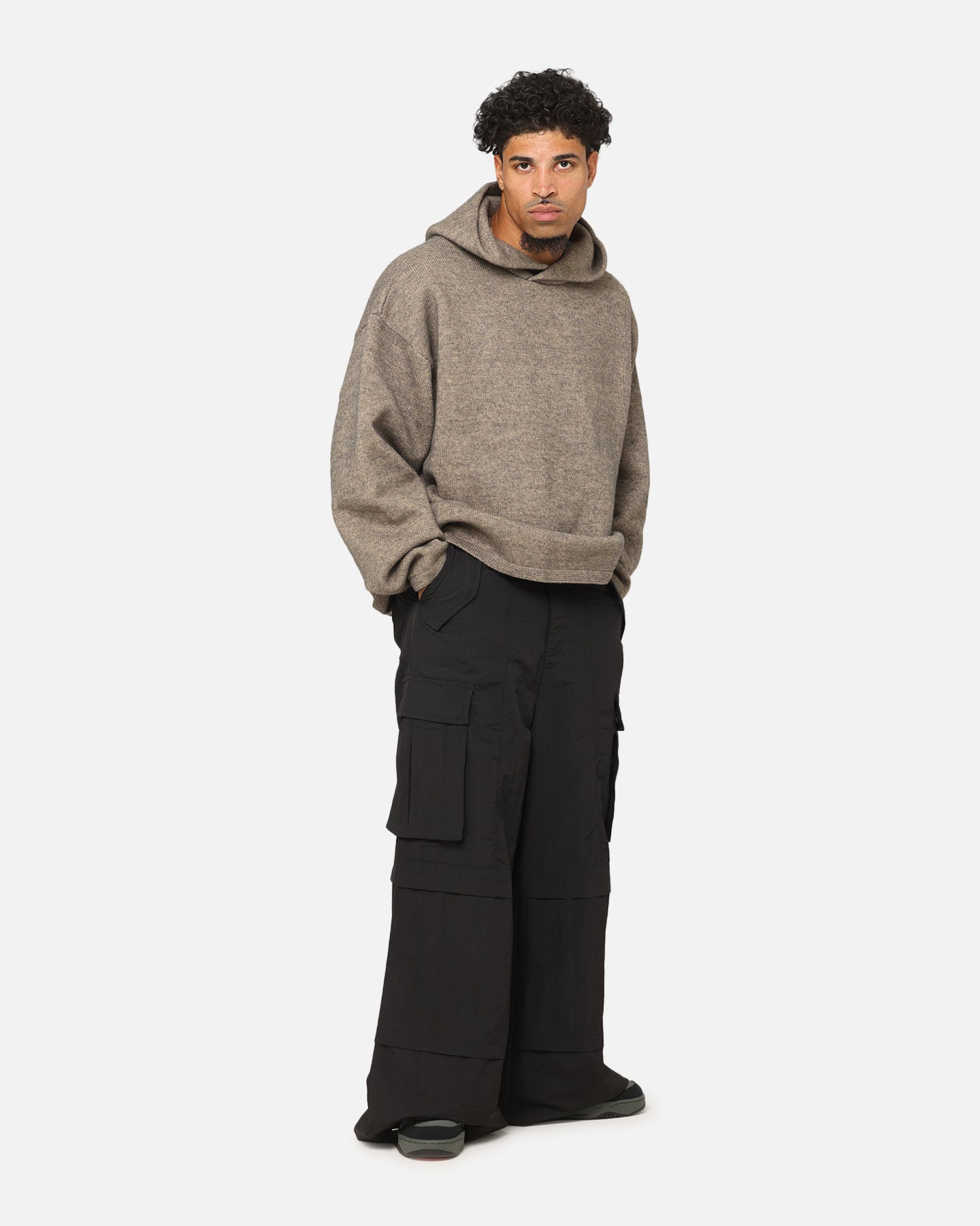 MNML Nylon Rave Cargo Pants Black | Culture Kings US