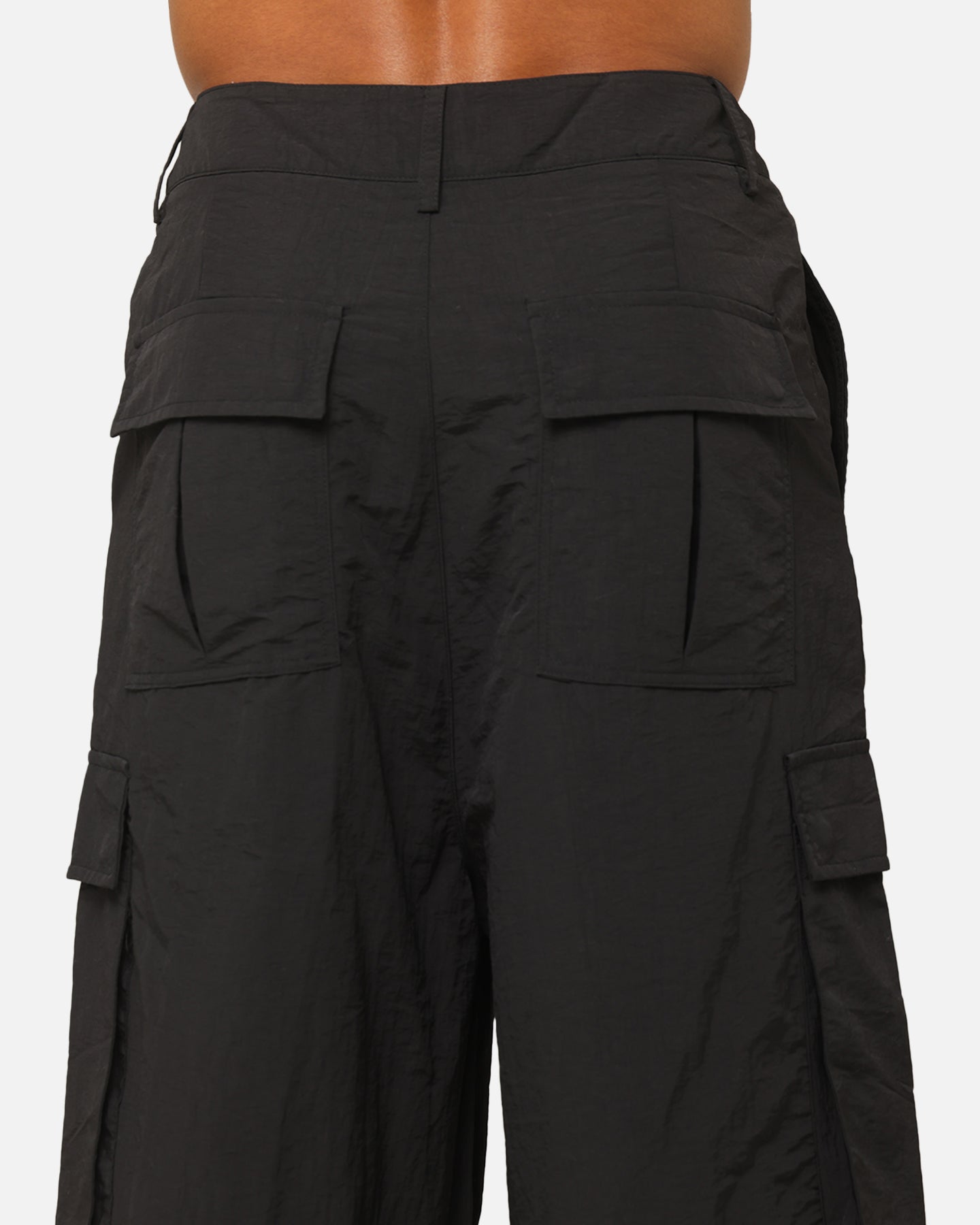 MNML Nylon Rave Cargo Pants Black | Culture Kings US