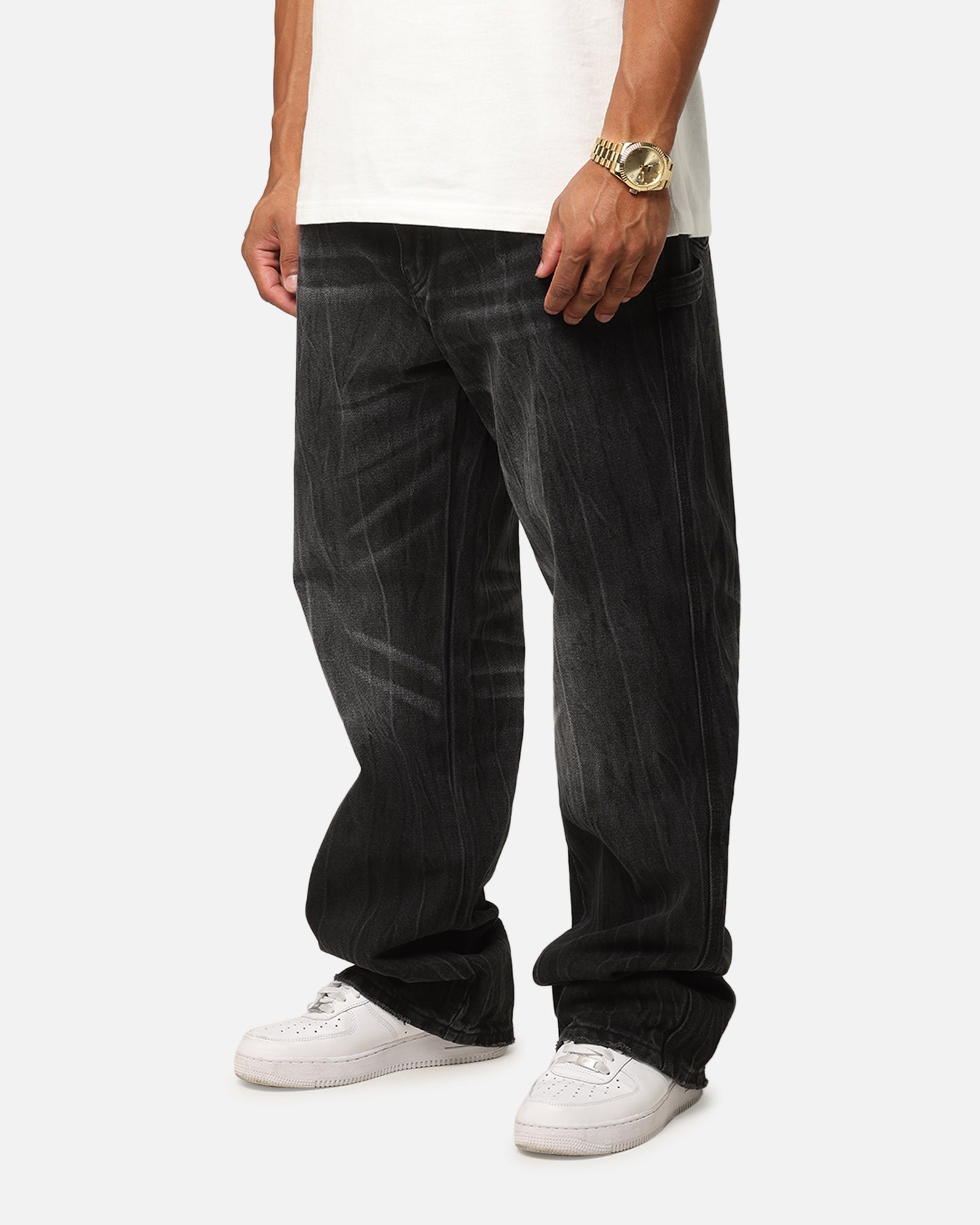 MNML Ultra Baggy GN16 Denim Jeans Black | Culture Kings US