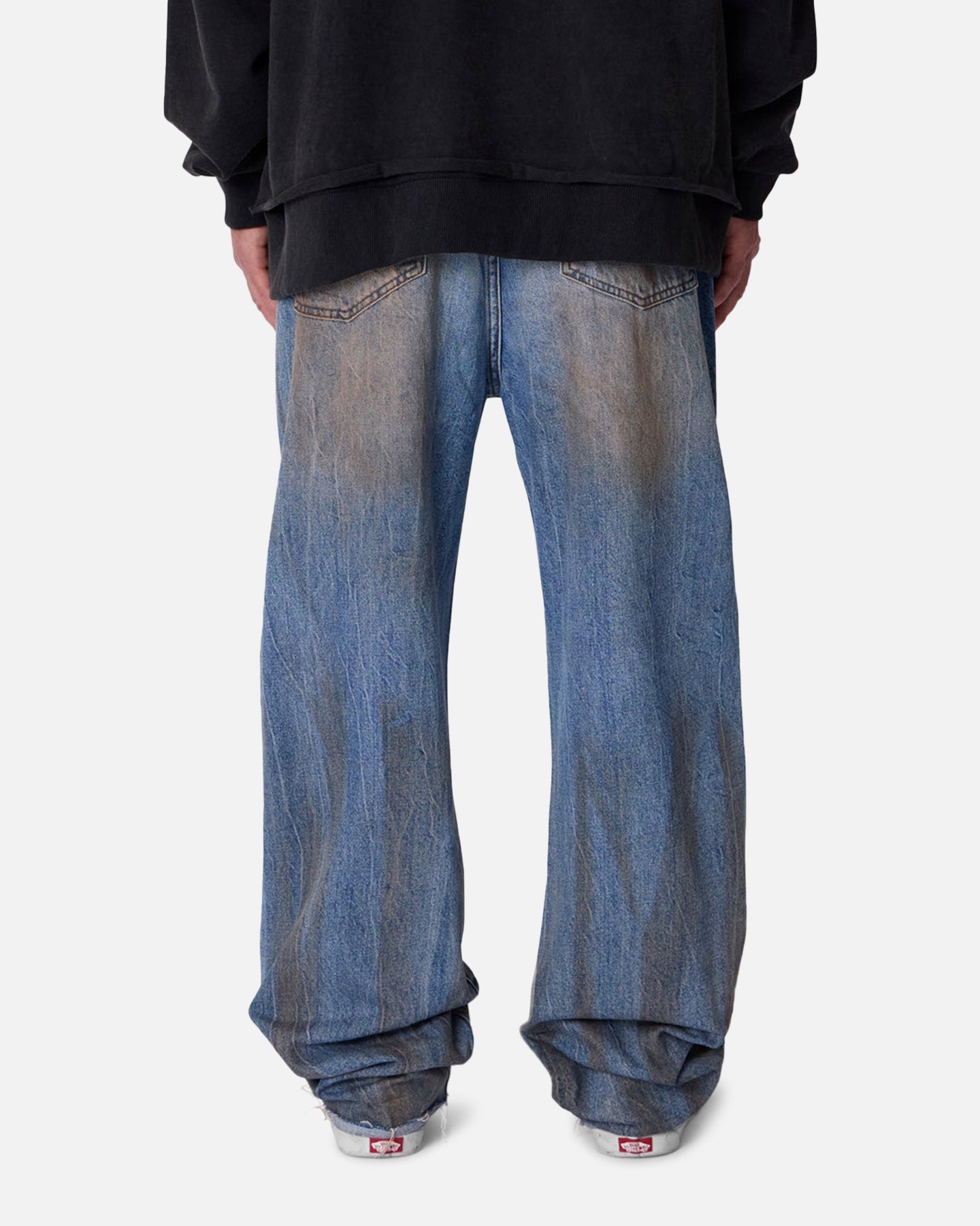 MNML Ultra Baggy Run Over Denim Jeans Blue | Culture Kings US