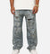MNML Ultra Baggy Thrashed Denim Jeans Blue