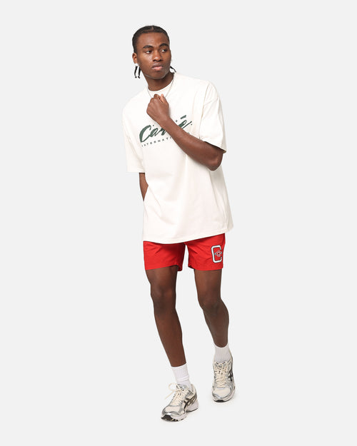 Carre Rose Beach Shorts Red