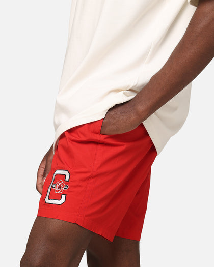 Carre Rose Beach Shorts Red