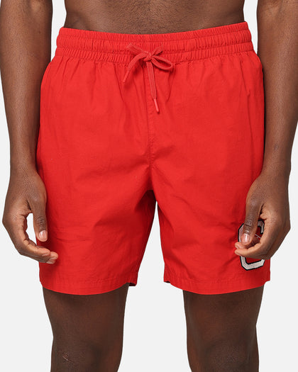 Carre Rose Beach Shorts Red