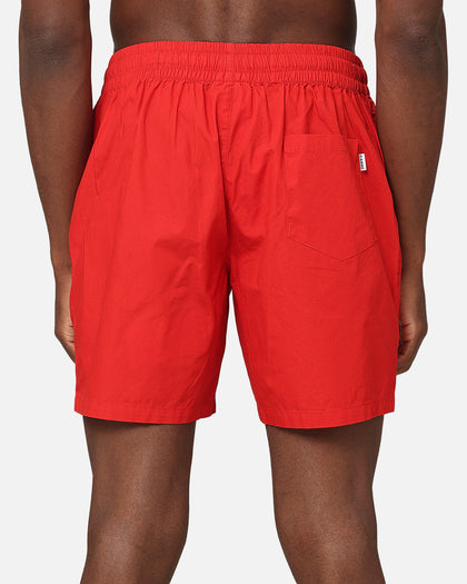 Carre Rose Beach Shorts Red