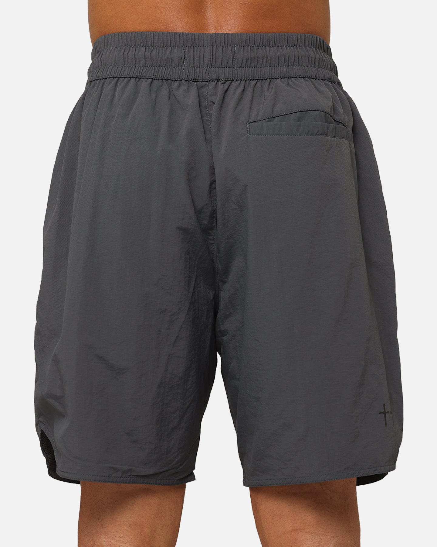 Saint Morta Official Nylon Shorts Dark Grey | Culture Kings US