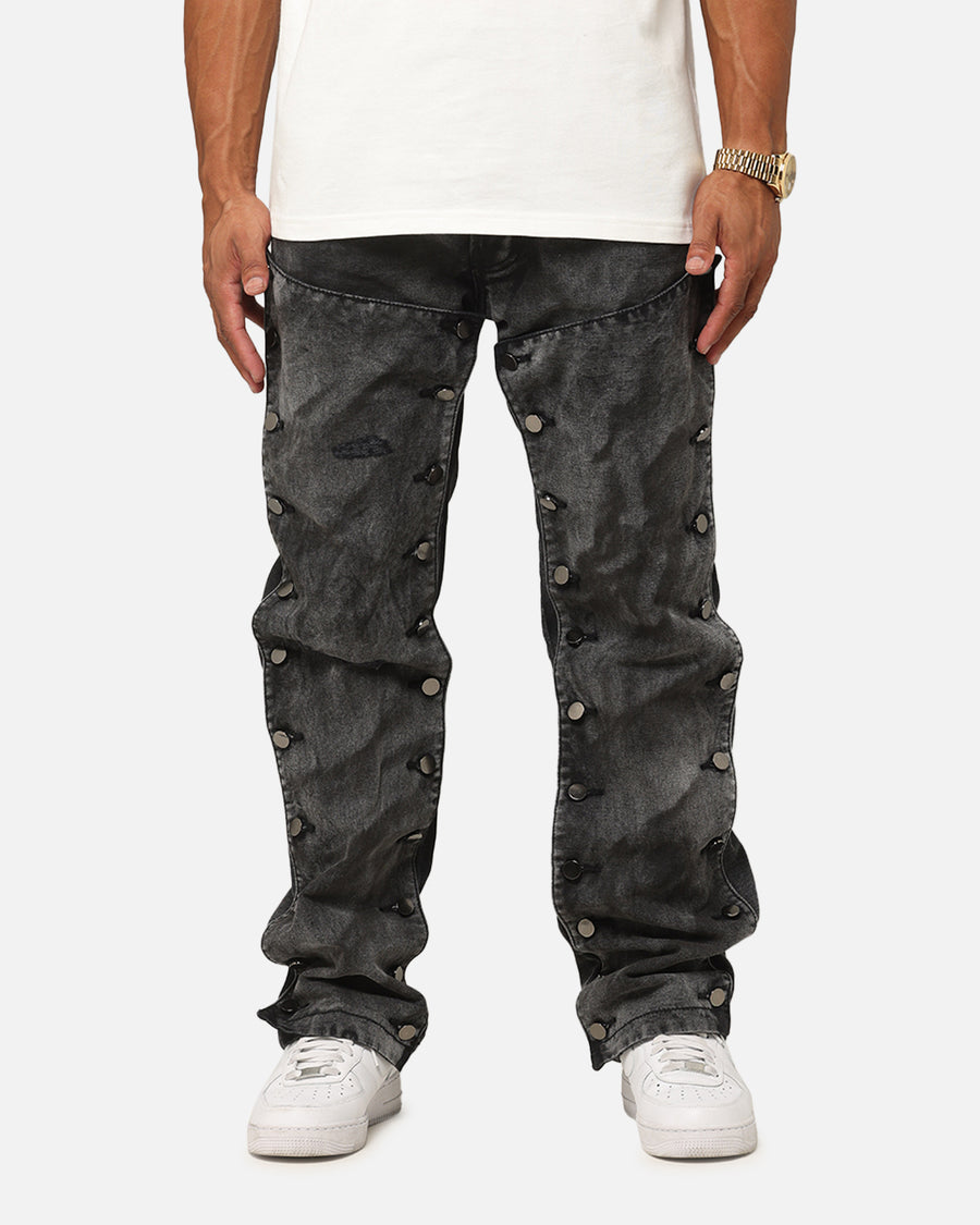 MNML V624 Snap Off Baggy Pants Vintage Black | Culture Kings US