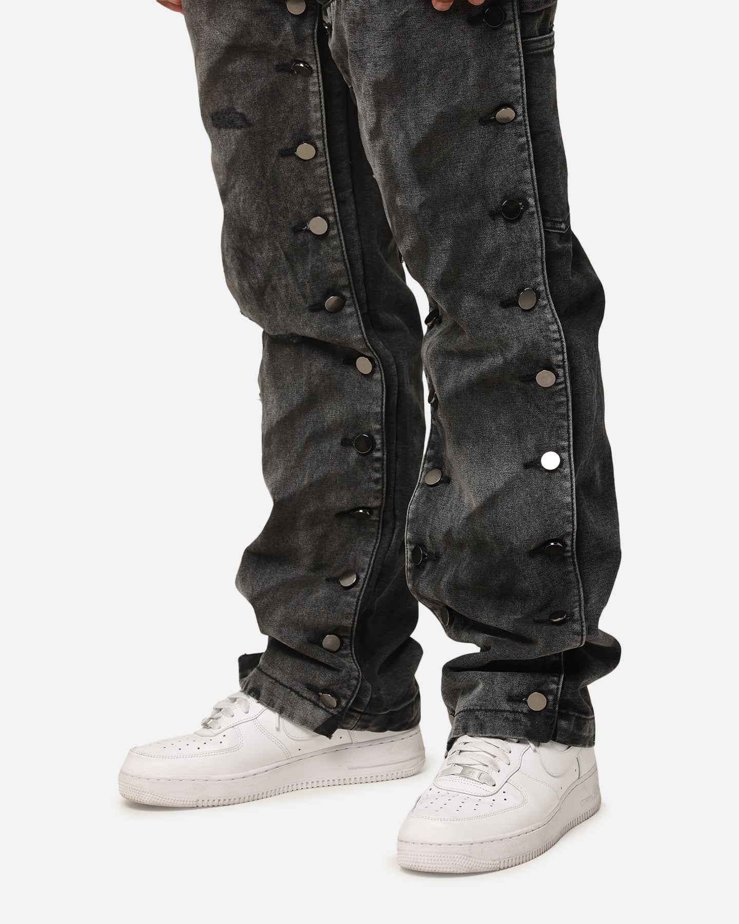 MNML V624 Snap Off Baggy Pants Vintage Black | Culture Kings US