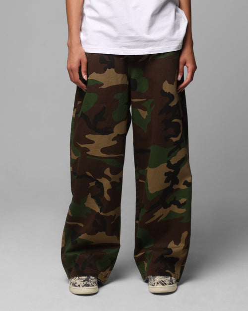 Loiter Collateral Baggy Jeans Woodland Camo