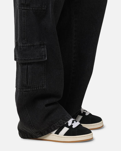 Carre Baggy Cargo Jeans Black Denim
