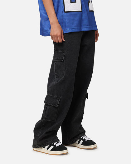 Carre Baggy Cargo Jeans Black Denim