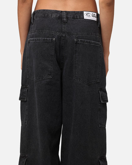 Carre Baggy Cargo Jeans Black Denim