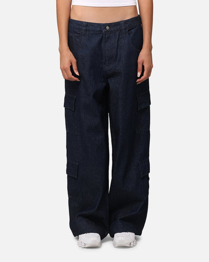 Carre Baggy Cargo Jeans Indigo Denim