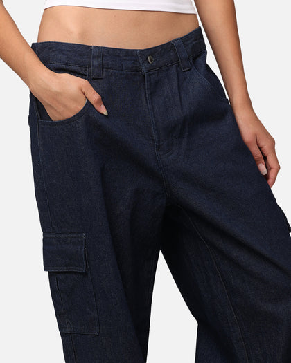 Carre Baggy Cargo Jeans Indigo Denim