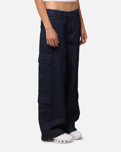 Carre Baggy Cargo Jeans Indigo Denim