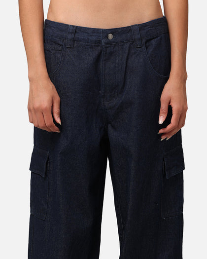 Carre Baggy Cargo Jeans Indigo Denim