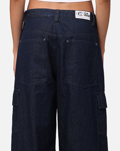 Carre Baggy Cargo Jeans Indigo Denim