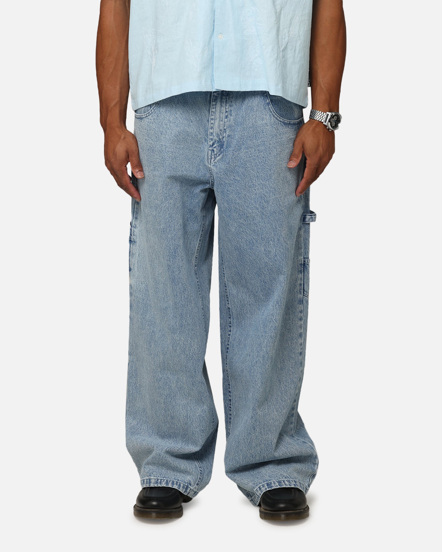 Carre Baggy Carpenter Jeans Light Blue Denim | Culture Kings US