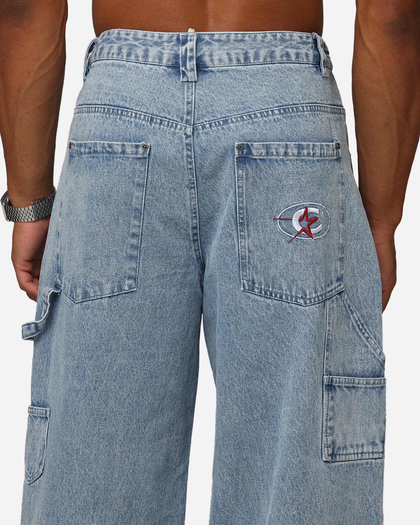 Carre Baggy Carpenter Jeans Light Blue Denim | Culture Kings US