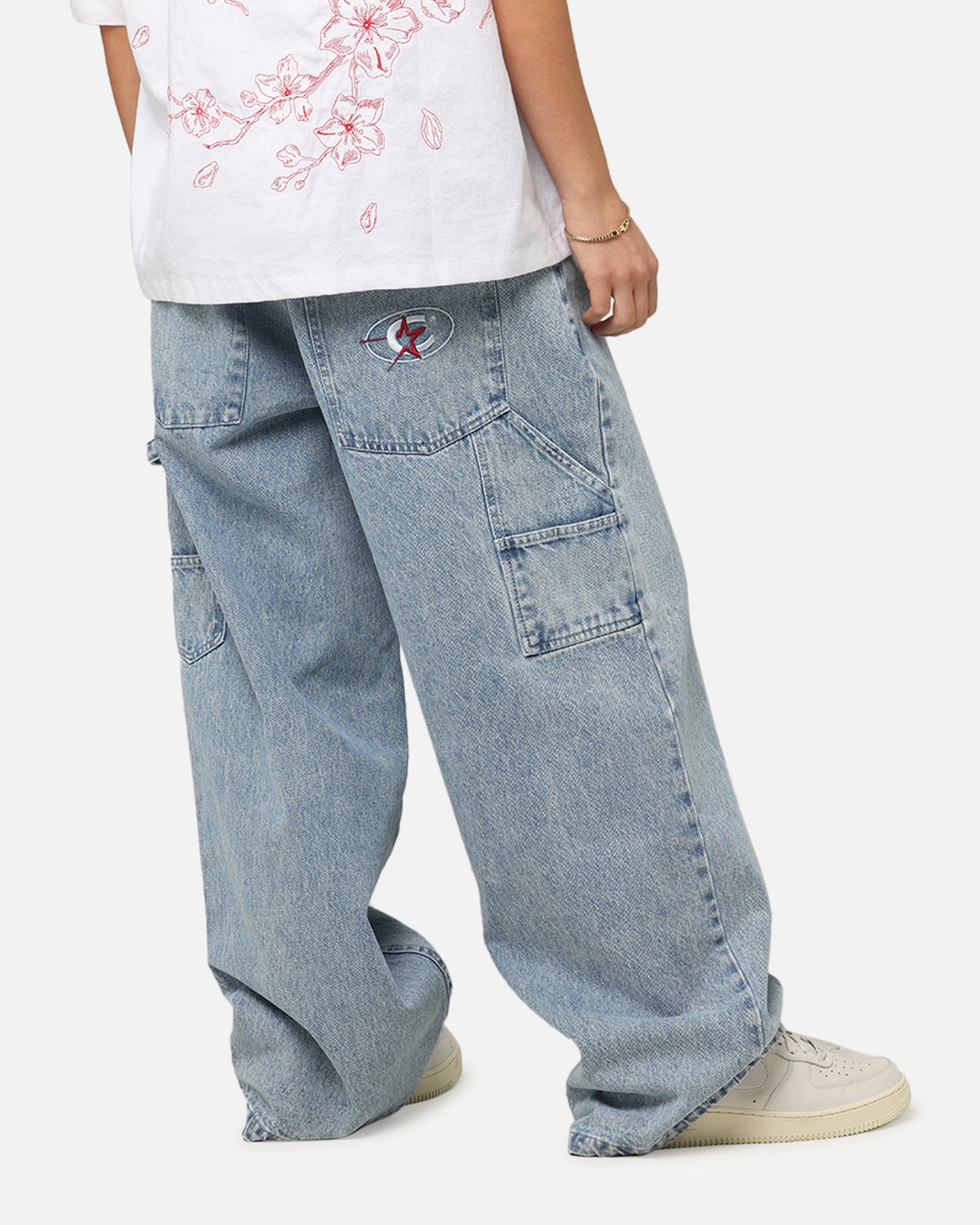 Carre Baggy Carpenter Jeans Light Blue Denim | Culture Kings US