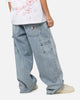Carre Baggy Carpenter Jeans Light Blue Denim