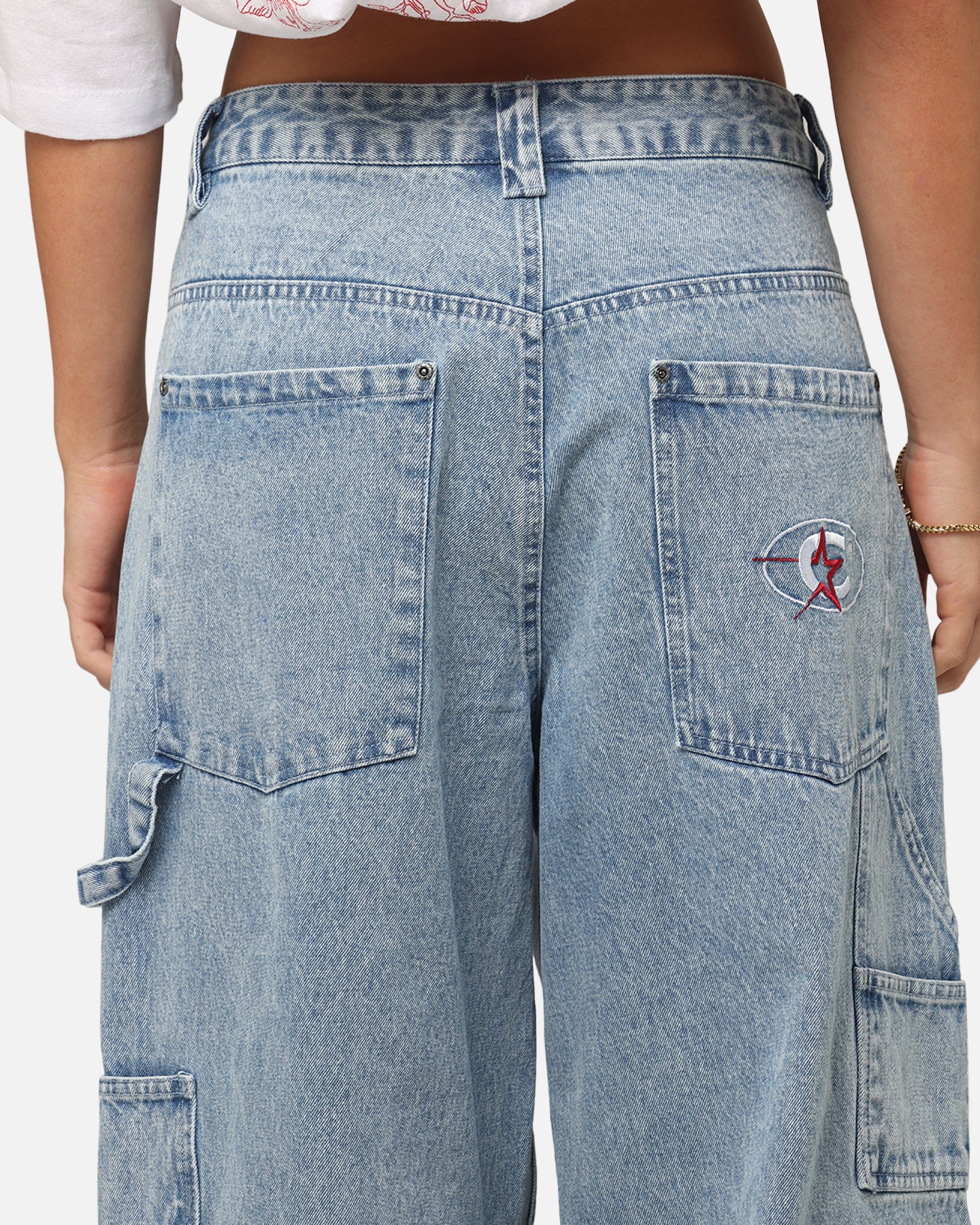 Carre Baggy Carpenter Jeans Light Blue Denim | Culture Kings US