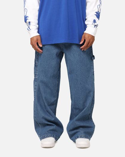 Carre Baggy Carpenter Jeans Mid Blue Denim