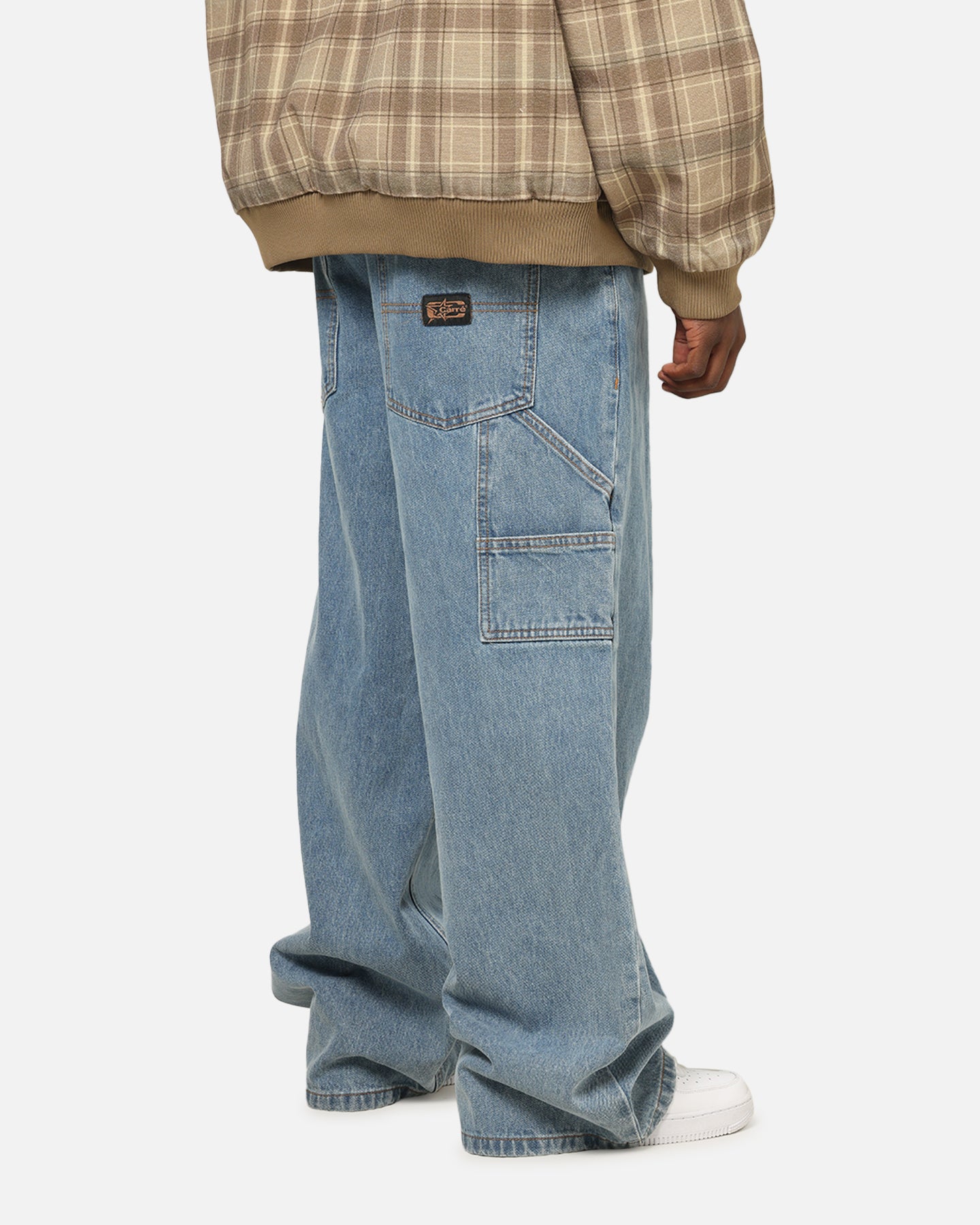 Carre Baggy Carpenter Jeans Mid Blue Denim | Culture Kings US