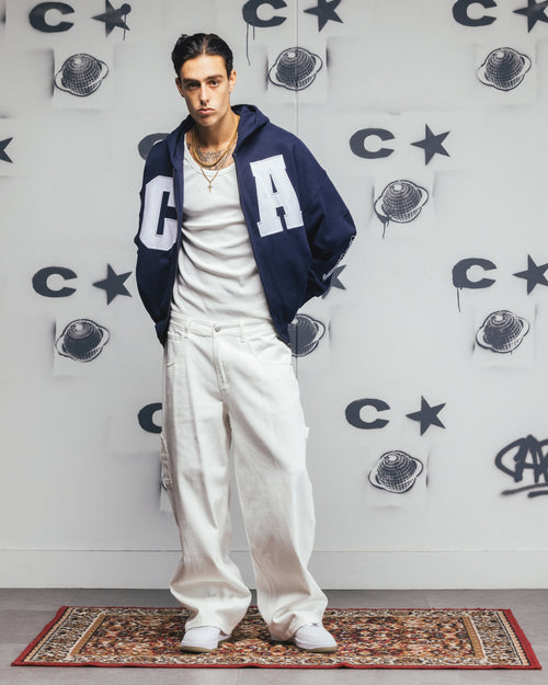 Carre Baggy Carpenter Jeans Off White