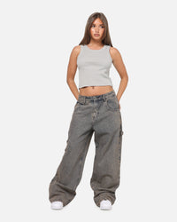 Carre Baggy Carpenter Jeans Washed Grey