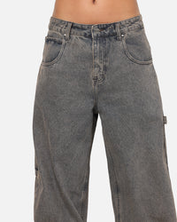 Carre Baggy Carpenter Jeans Washed Grey