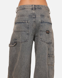 Carre Baggy Carpenter Jeans Washed Grey