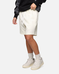 Carre Waffle Shorts Off White