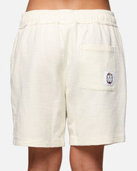 Carre Waffle Shorts Off White