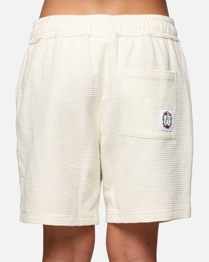 Carre Waffle Shorts Off White
