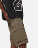 Carre Tactical Baggy Cargo Shorts Khaki