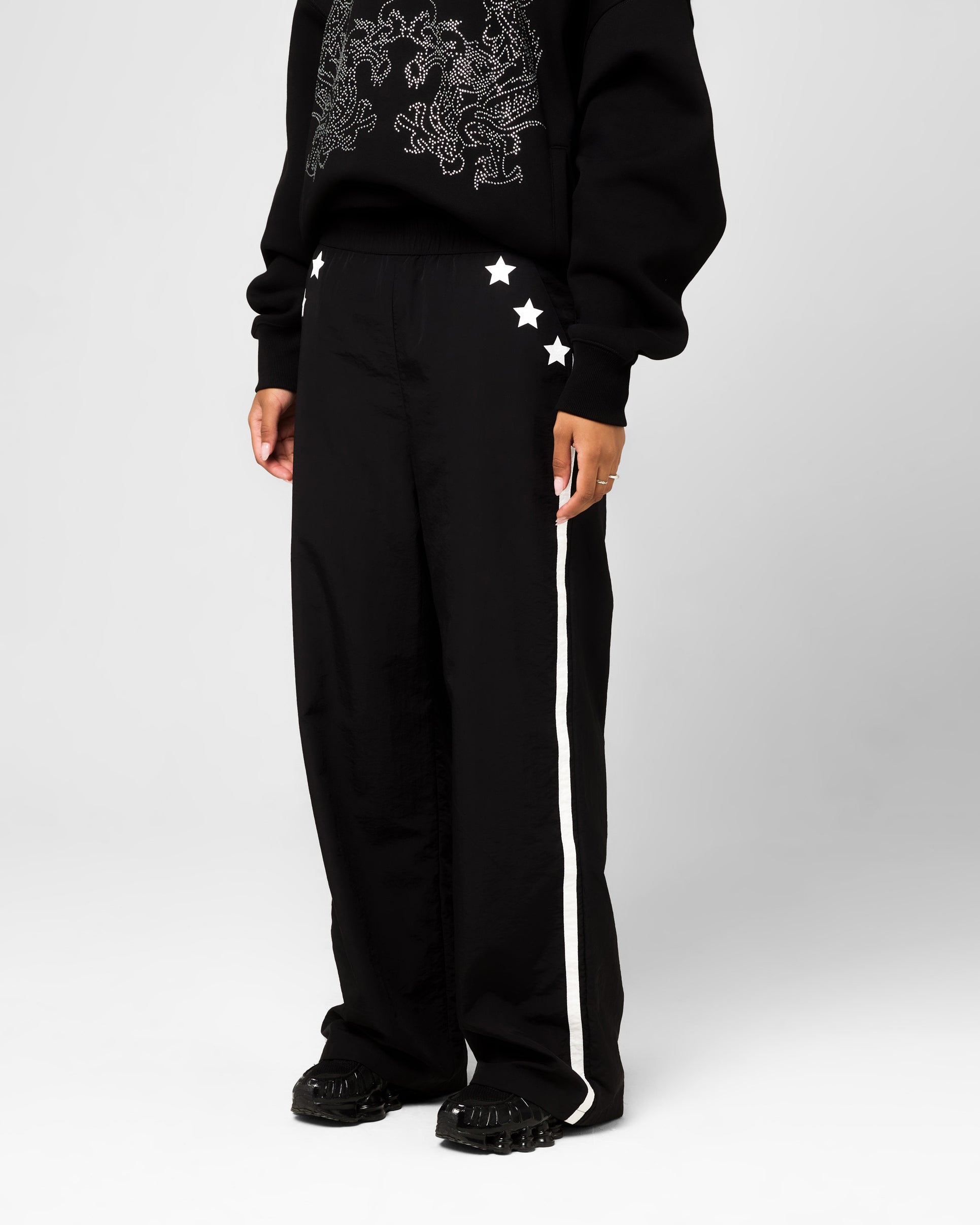 Ed Hardy Women's Nylon Sports Pant Black/White | Culture Kings US