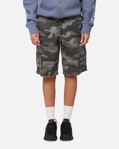 XXIII Torrent Cargo Shorts Washed Black Camo