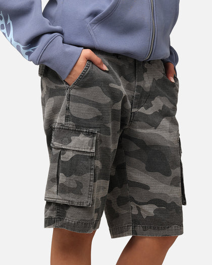 XXIII Torrent Cargo Shorts Washed Black Camo