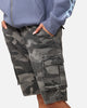 XXIII Torrent Cargo Shorts Washed Black Camo