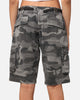 XXIII Torrent Cargo Shorts Washed Black Camo
