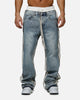 MNML Ultra Baggy Border GN8 Denim Jeans Blue/White