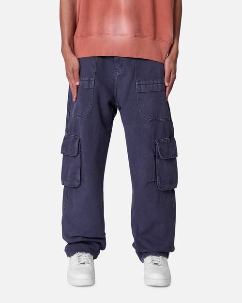 MNML Ultra Baggy Pocketeer Denim Pants Washed Black