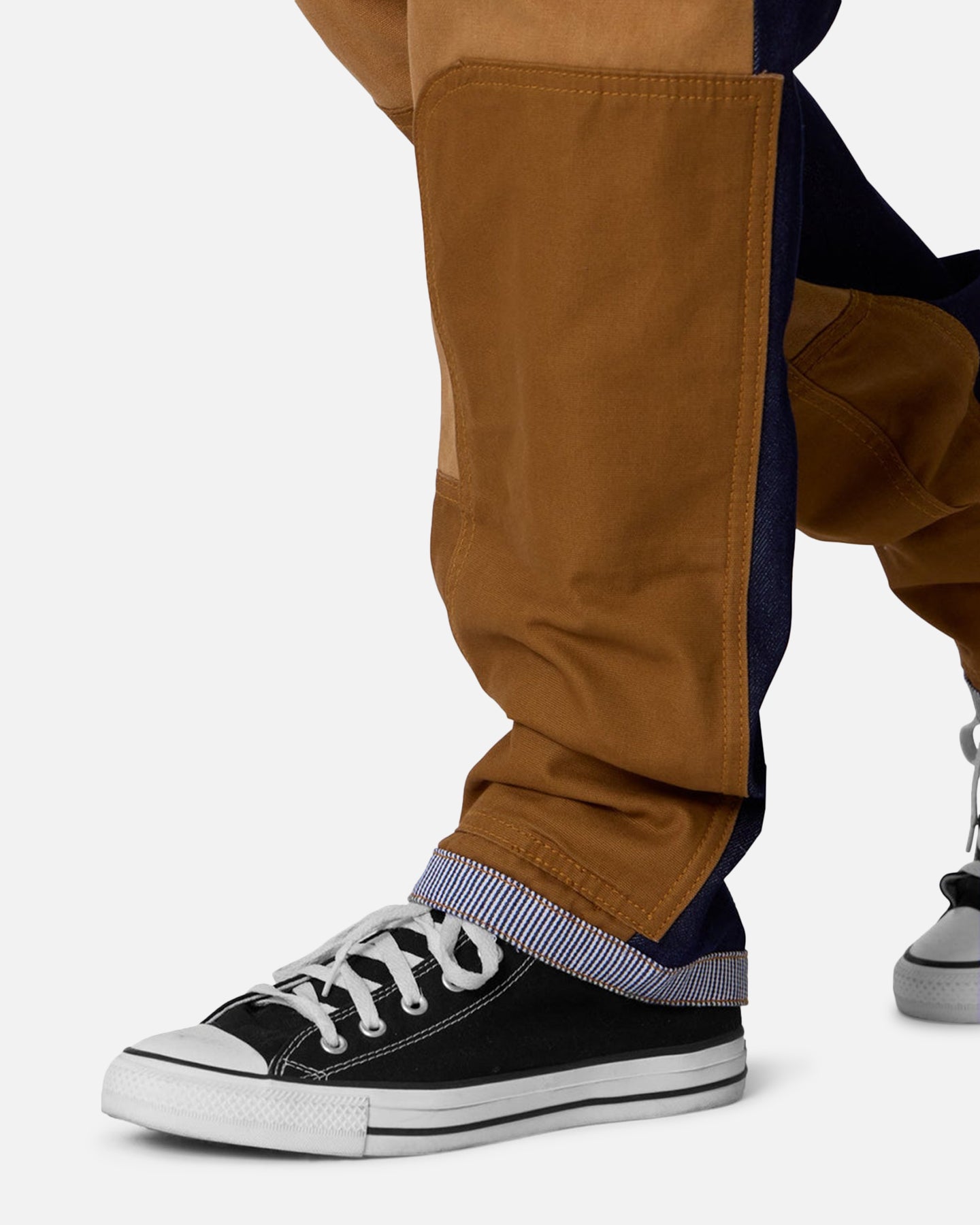 MNML V727 Mixed Canvas Baggy Denim Jeans Multi | Culture Kings US