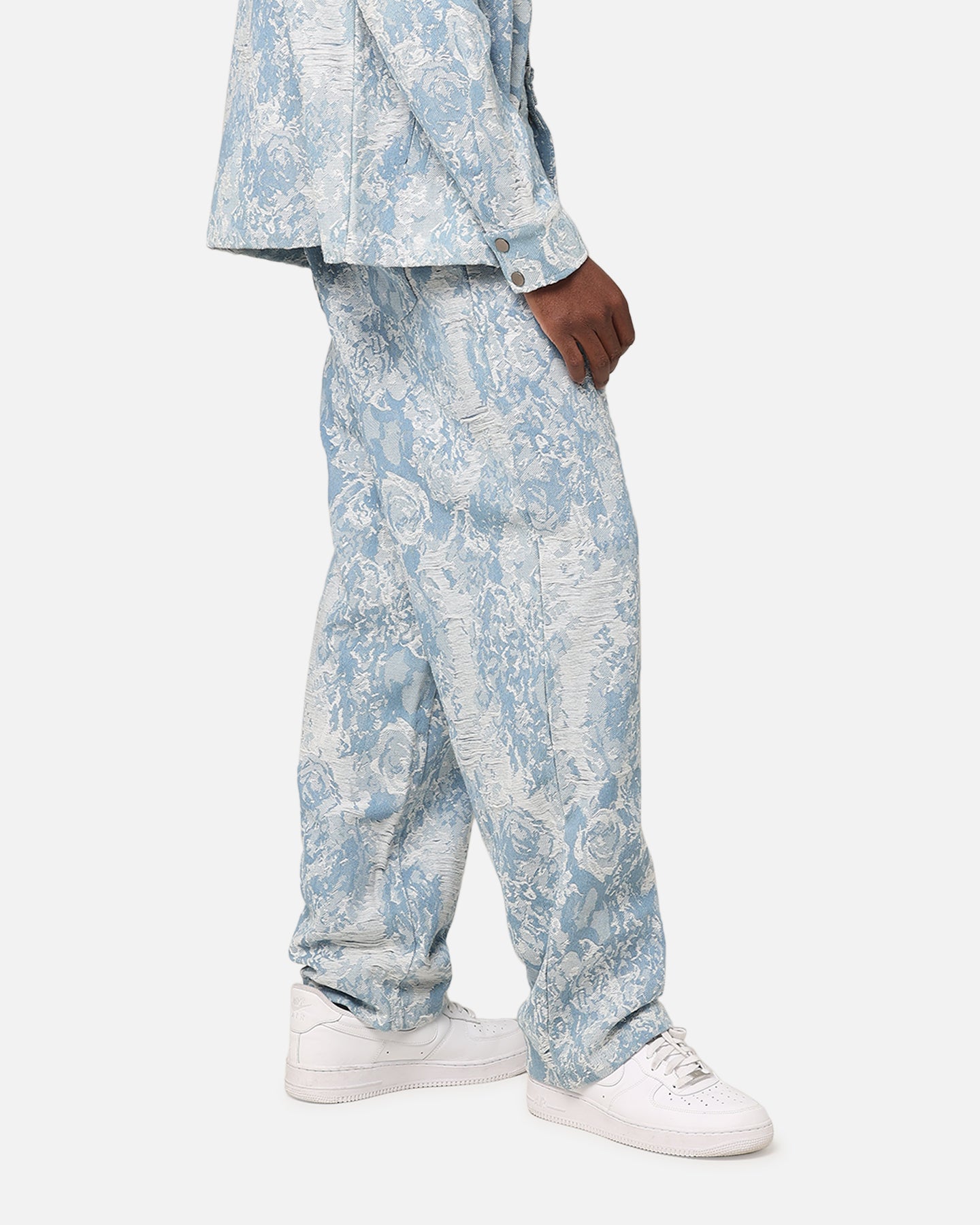 XXIII Denim Jacquard Jeans Pacific Blue | Culture Kings US