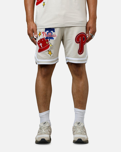 New Era Philadelphia Phillies 'Logo Select' Summer Shorts Stone