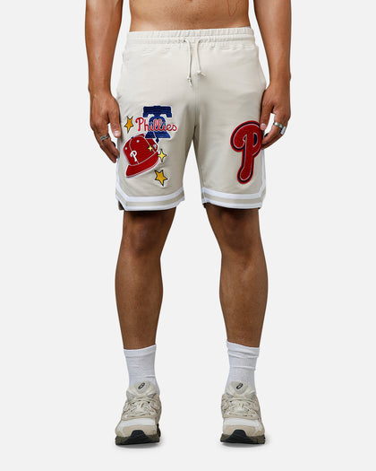 New Era Philadelphia Phillies 'Logo Select' Summer Shorts Stone