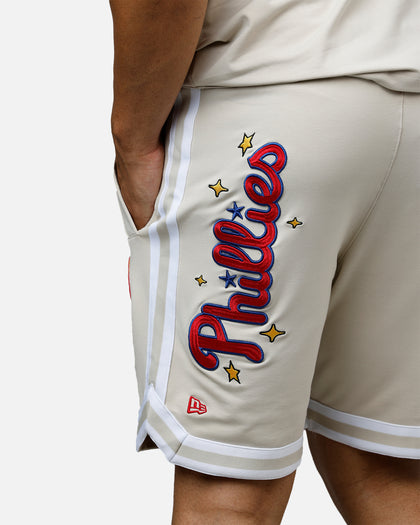 New Era Philadelphia Phillies 'Logo Select' Summer Shorts Stone